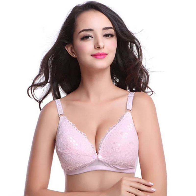 

Pregnant Maternity Bra Front Closure Bra Lace Crochet Feeding Nursing Bras