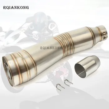 

36-51MM Motorcycle Universal Exhaust Pipe Muffler FOR kawasaki z650 ninja 250r zx6r zx9r z1000sx z300 vulcan YAMAHA FZ1 FZ6