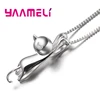 Collier avec pendentif en argent Sterling 925 pour femmes, bijoux de bonne qualité, motif chat de dessin animé, mignon, à la mode ► Photo 2/6