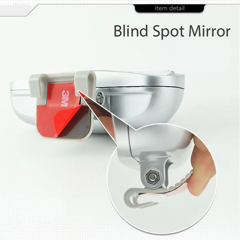 2PCS Wide Angle Rear Mirrors Car Side Rear View Blind Spot Square After