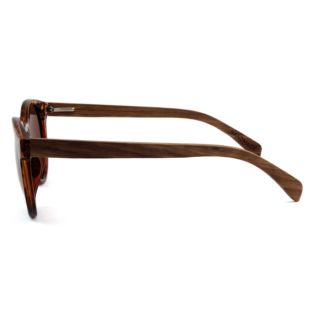 Retro Sonnenbrille Runde Natürliche Polarized Sunglases Mens Lens Schattierungen Handgemachte Womens Polarisierte Holz Brown Brillen Willenskraft Vintage Bambus 10PwqfKKv