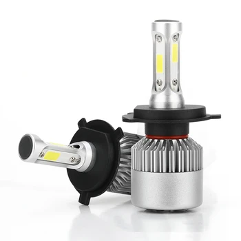 

2 X H4/HB2/9003 Hi/Lo S2 LED Car Headlight Bulb 40W 4000LM 9V-36V Waterproof IP68 6000K Cold White 200M Light Range for Truck RV