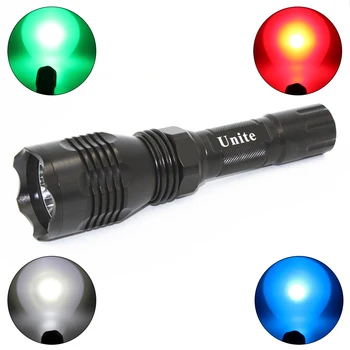 

Tactical Torch Q5 R5 LED 600LM Light 802 Flashlight White/Red/Green/Blue Light for Outdoor Camping Hunting