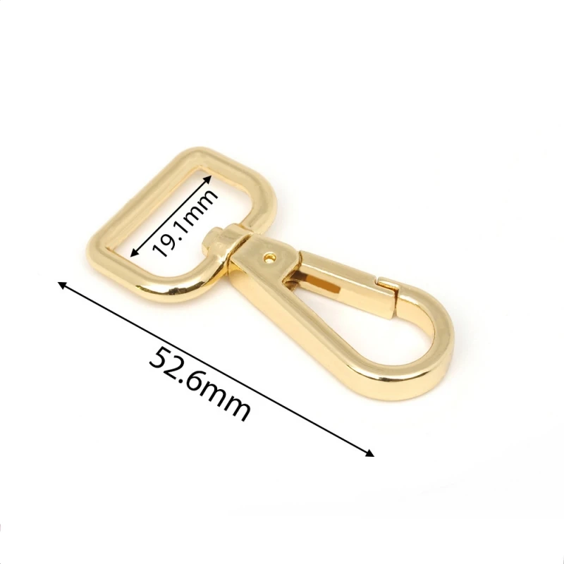 

10/20 PCS gold metal Bag Clasps Lobster Swivel Trigger Clips Snap Hook Lanyard Swivel hook