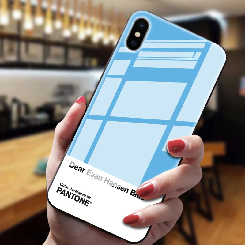 Pantone цветной чехол из закаленного стекла для телефона для iphone 5 6 7 8 6s 6s plus 7plus 8plus x xr xs xsmax - Цвет: 15