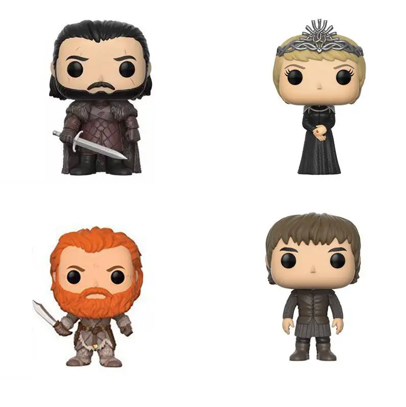 

FUNKO POP Anime Game of Thrones Collectible Toys Jon Snow Targaryen Drogon Ghost Tyrion Lannister Movie Action Figures Toys