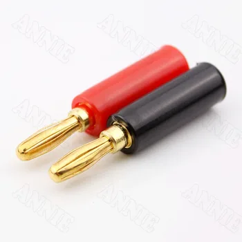 

50pcs/lot Banana Horn Wire Socket For Budweiser Gold Plated High Quality Audiophile Speaker Plug Connector