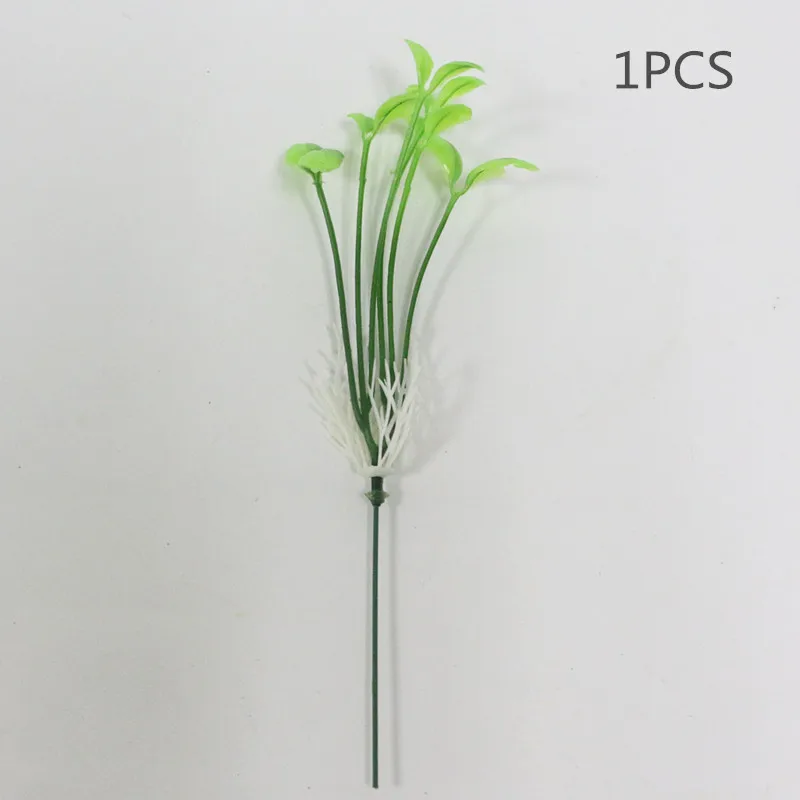 Flone Mini Artificial Plastic Plant Simulation Little Sapling Fake Plant Flower Home Party Office Garden Decor Plant (16)