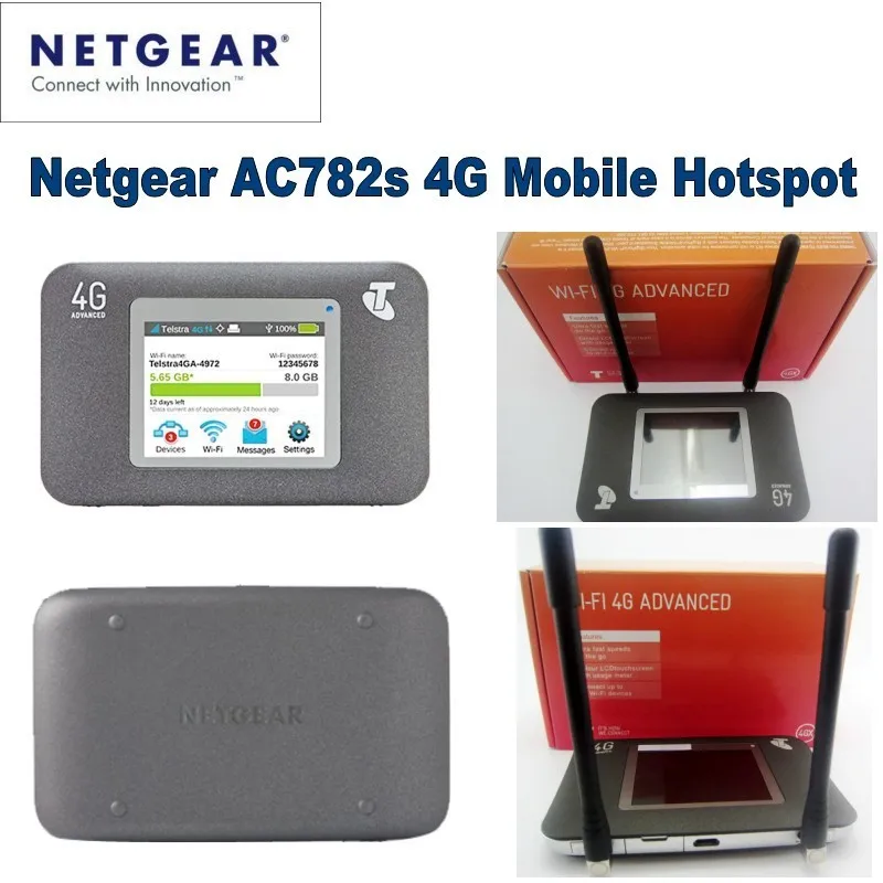 Netgear Aircard 782S (AC782S) 4G Mobile Hotspot plus 2pcs antennain