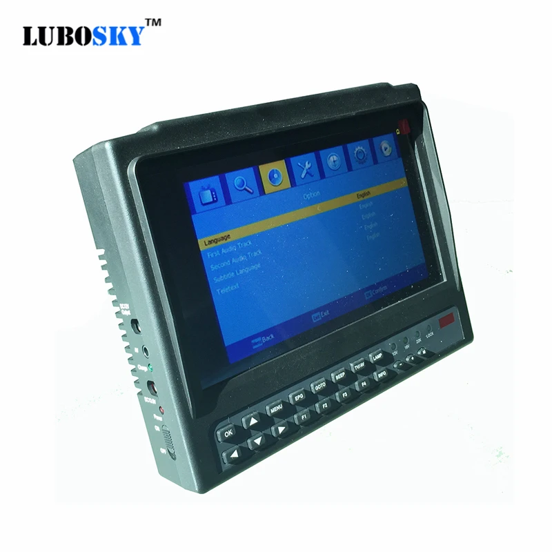 7inch Portable widescreen Satellite finder  DVB-T2 Test Monitor DVB-S DVB-S2