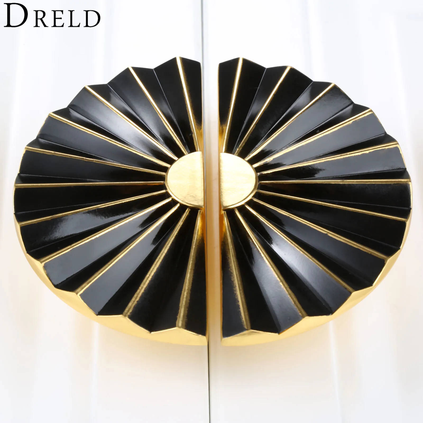 

DRELD 2Pcs 64mm Furniture Handles Cupboard Wardrobe Cabinet Handles and Knobs Antique Kitchen Door Drawer Pull Handle puxador