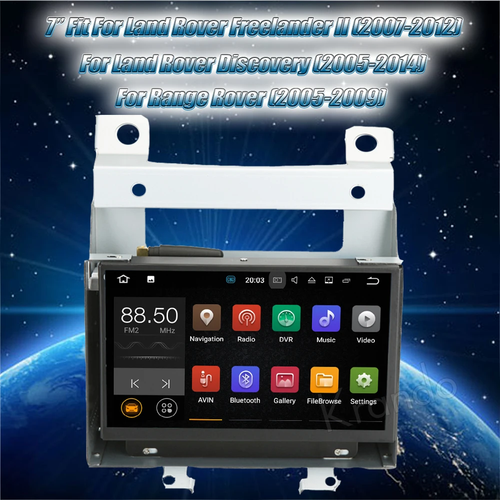 Krando land rover freelander 2 Android car radio gps navigation multimedia system