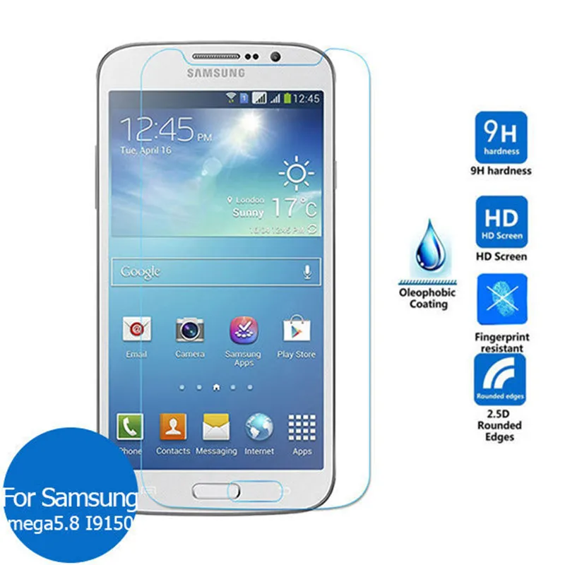 Закаленное стекло 9H для Samsung Galaxy Mega 5 8/i9152/i9150/i9158 | Мобильные телефоны и аксессуары