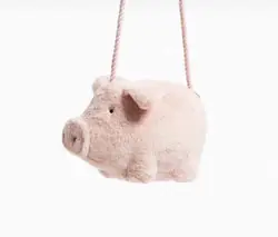 Милые плюшевые мультфильм о розовой свинье Crossbody сумка фантазия Детская сумка Детская плечевая сумка для девочек подарок на день рождения