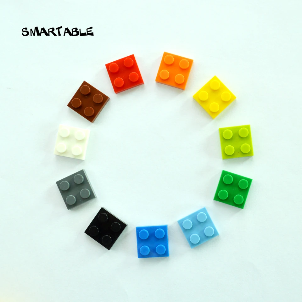 Smartable Plate 2X2 Building Blocks Parts DIY LOGO