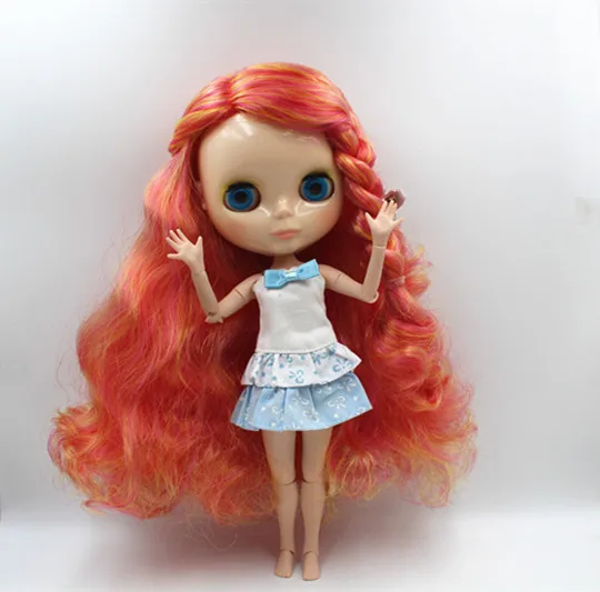 Кукла Blygirl Blyth оранжево-красная смешанный завиток телесная кукла 30 см несколько