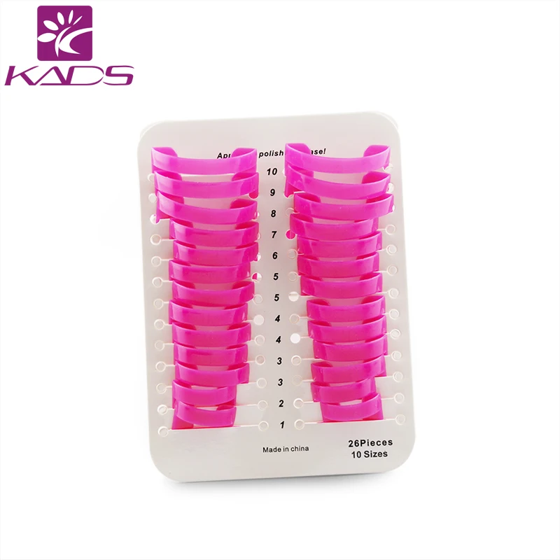 

KADS 26pcs/set Nail Protector Cover 10 Sizes Manicure Finger Nail Art Case Design Tips Cover Polish Shield Protector Tool