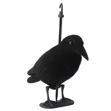 Садовый Флокированный жесткий пластиковый струйный Черный ворона имитация для охоты на съемке ног всего тела