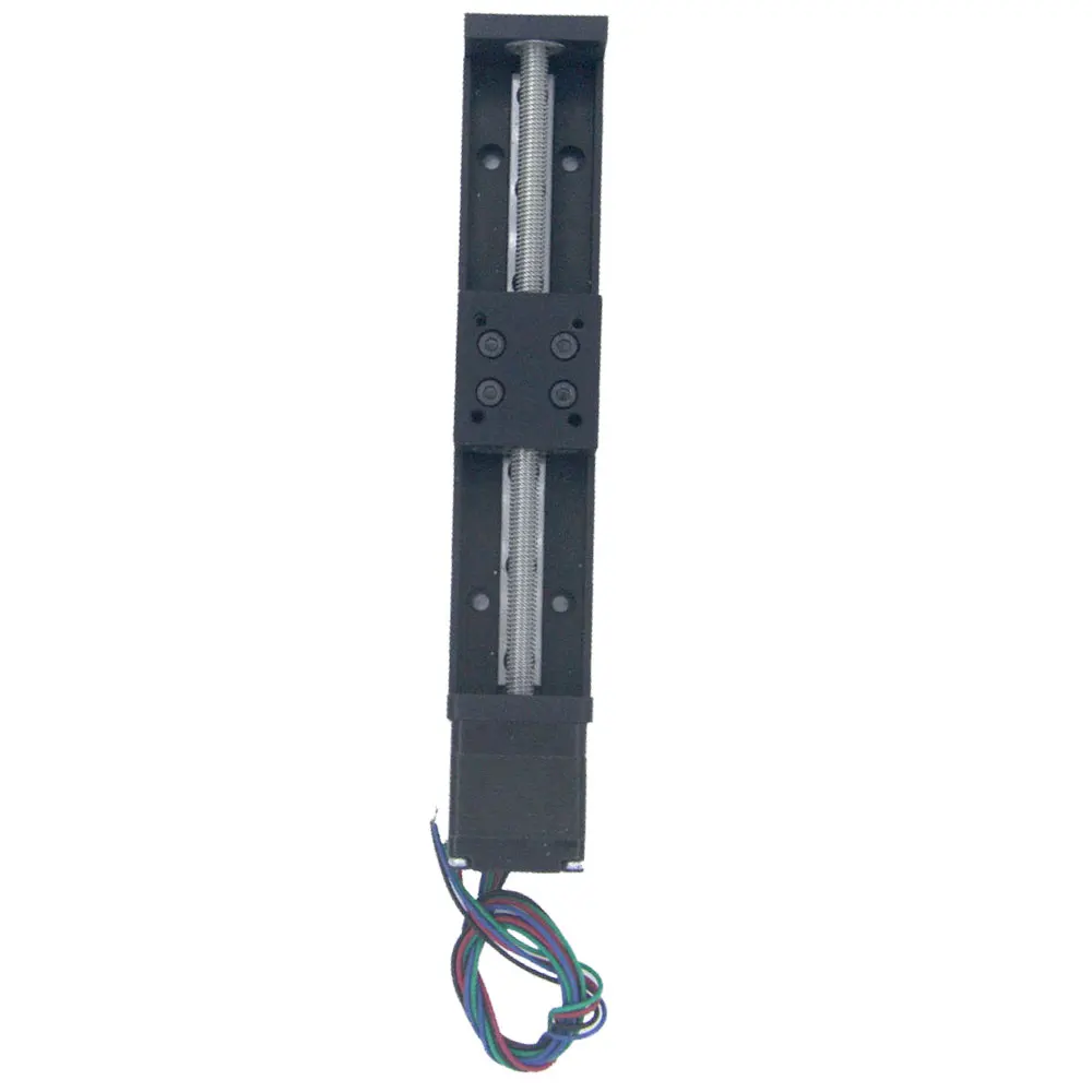

T6*12 Stroke 50-200mm Lead Screw Mini Sliding Table 0.07NM Square Rails Cross Slide Electric Stepper Motor NEMA11 For Automation