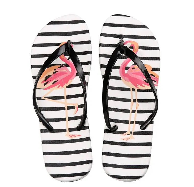 

Akexiya Women Summer Beach Slippers Slides Ladies Casual Flats Sweet Flip Flops Sandals Lovely Female Outdoor Stripe Flip-flops