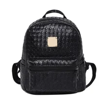 Hot Selling Fashion PU Leather Backpack Women Travel Small Backpacks High Quality Ladies Shoulder Bag Teenagers Girls Schoolbag