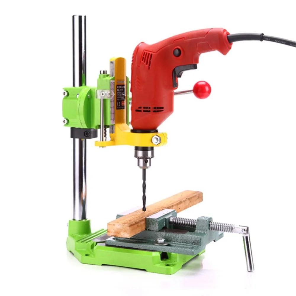 

Electric Power Drill Press Stand Table Adjustable Workbench Repair Tool Clamp Drilling Collet Table Rotary 0-90 Degree For Drill