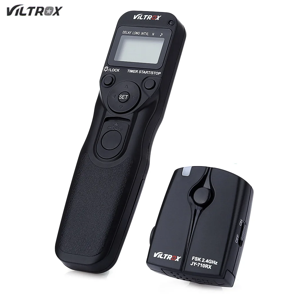 Viltrox JY710 Wireless Digital Timer Remote Shutter Release for Canon / Nikon / Sony / Olympus / Panasonic Viltrox JY710 Wireless Digital Timer Remote Shutter Release for Canon / Nikon / Sony / Olympus / Panasonic
