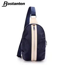 Модная нейлоновая нагрудная сумка Bostanten, Лоскутная сумка через плечо, водонепроницаемая пляжная сумка на одно плечо, мужские дорожные сумки-мессенджеры