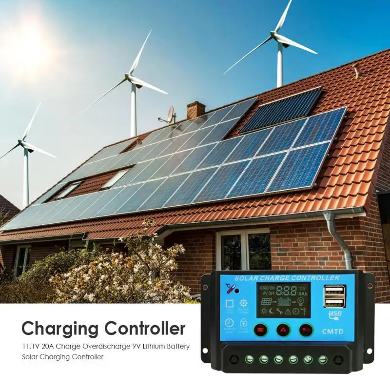 

11.1V 20A Charge Overdischarge 9V Lithium Battery Solar Charging Controller