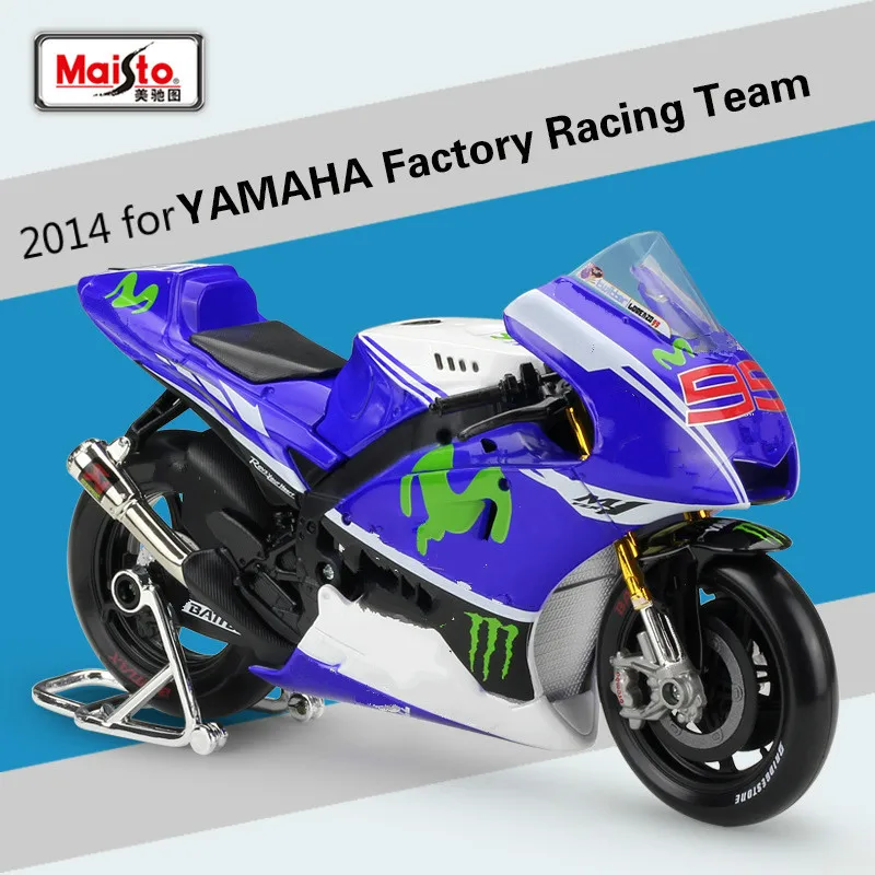 

Maisto for YAMAHA Factory Racing Team 2014 Motorcycle Alloy Model Speed Wheels Auto Diecast Scooter Motorbike Motor Model 1:10