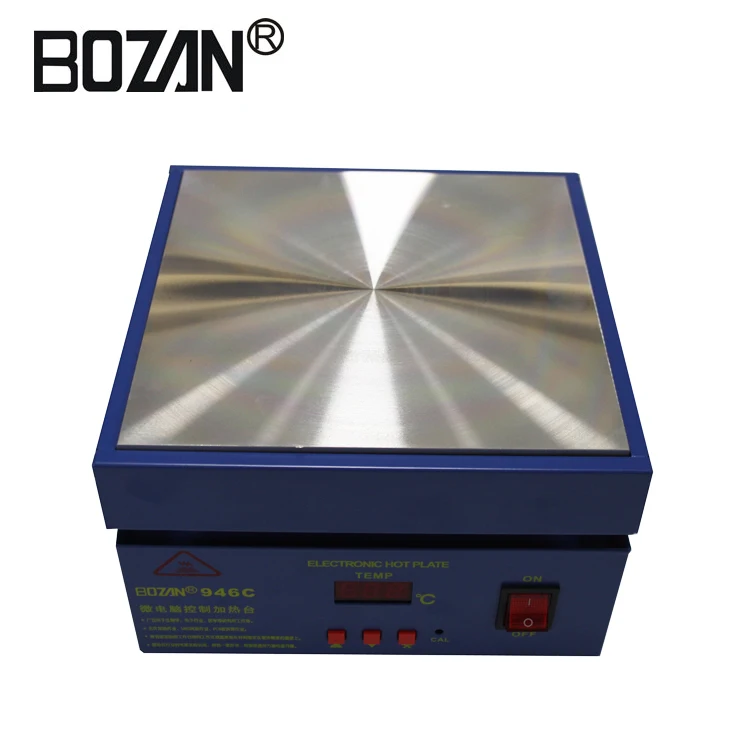 

946C 200*200mm Heating Station Set LED Microcomputer Electric Heating Plate Preheating Station 110/220V AC 800W 5 Types Plug