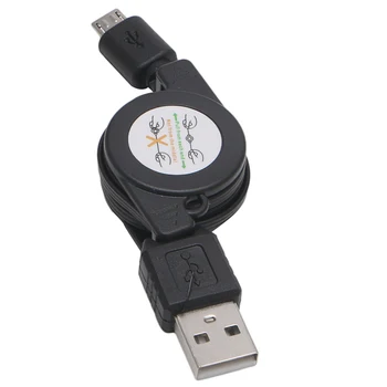 

5 Pcs Micro USB to USB 2.0 Retractable Data Sync Charger Charging Cable Cord New