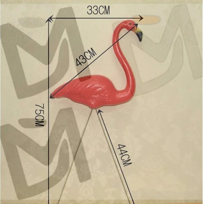 3" Высота 10 пар/лот пластик ярко-розовый Фламинго сад, двор и газон искусство орнамент Свадебная церемония украшения