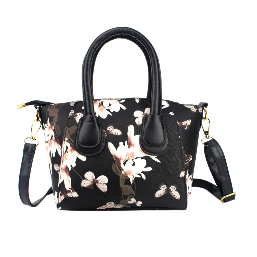 

Fashion Floral Printing Bag Women Messenger Bags PU Leather Handbag Tote Shell Bags Female Crossbody Bag Satchel Bolsos Mujer