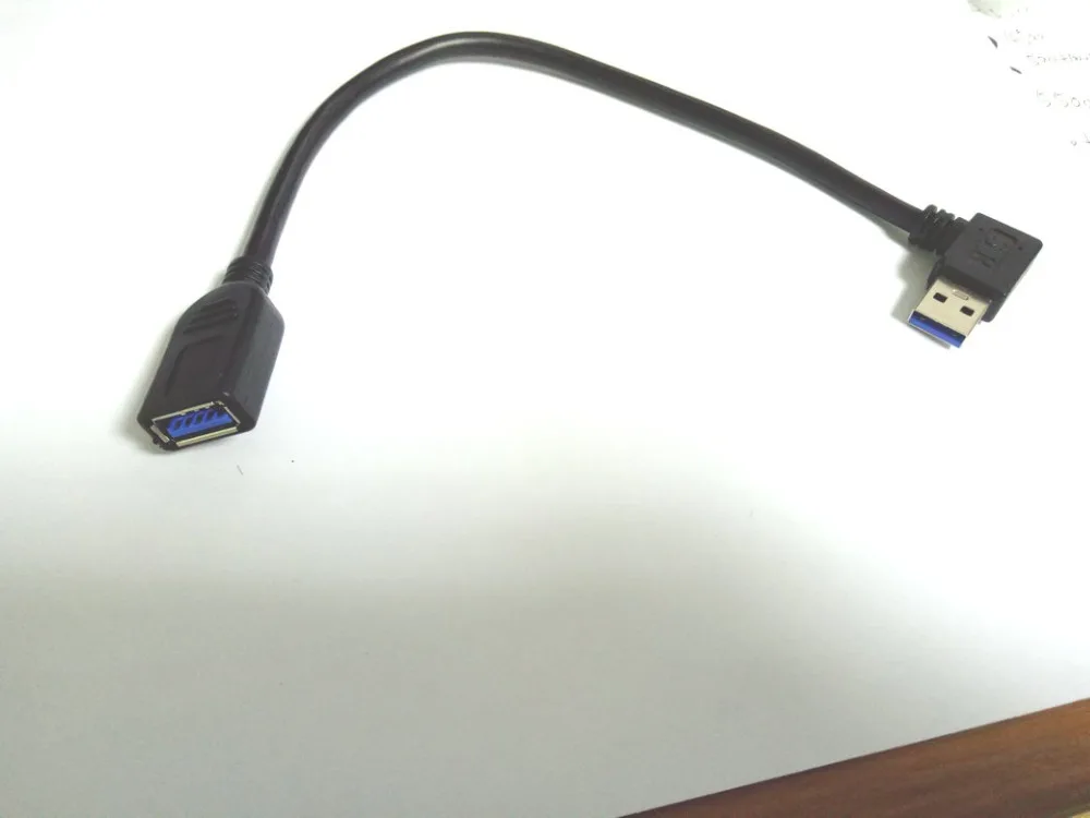 10 шт. Новый Удлинительный Кабель USB 3 0 штекер гнездо под углом 16 см|male to female|male malemale