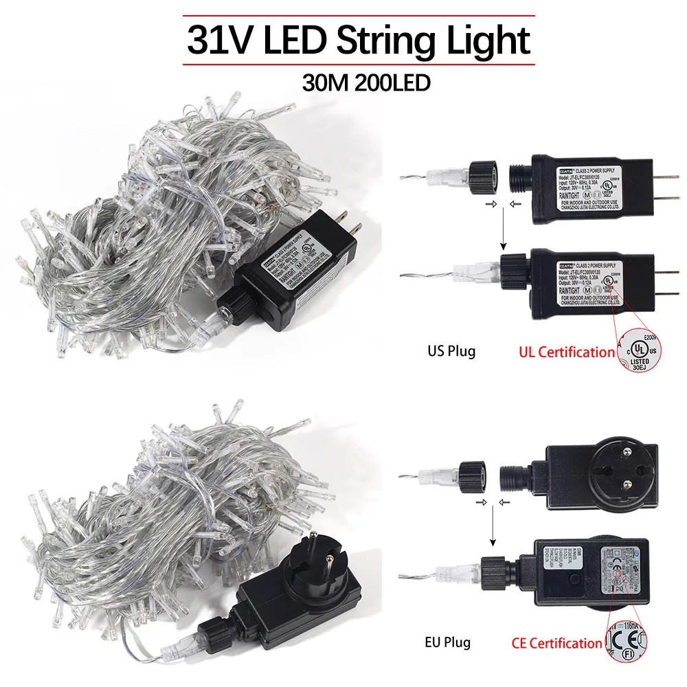 10M 100LED / 30M 200LED Icicle LED String Light IP44 Waterproof Christmas lights for outdoor lighting Holiday lights decoration 10M 100LED / 30M 200LED Icicle LED String Light IP44 Waterproof Christmas lights for outdoor lighting Holiday lights decoration