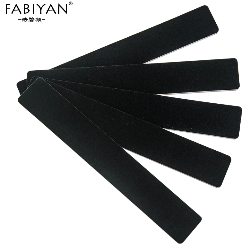 

10pcs Black Rectangle Nail Art File Sandpaper Sanding Buffer Grinding Tips Polisher Gel UV Acrylic Manicure Pedicure Tools Salon