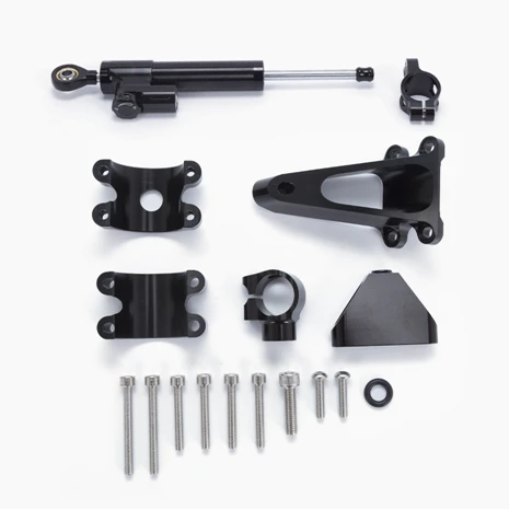 black Для HONDA CBR600 F4i 2001 2002 2003-2006 2007 мотоцикл алюминиевый рулевой принадлежности амортизатора кронштейн - Цвет: black