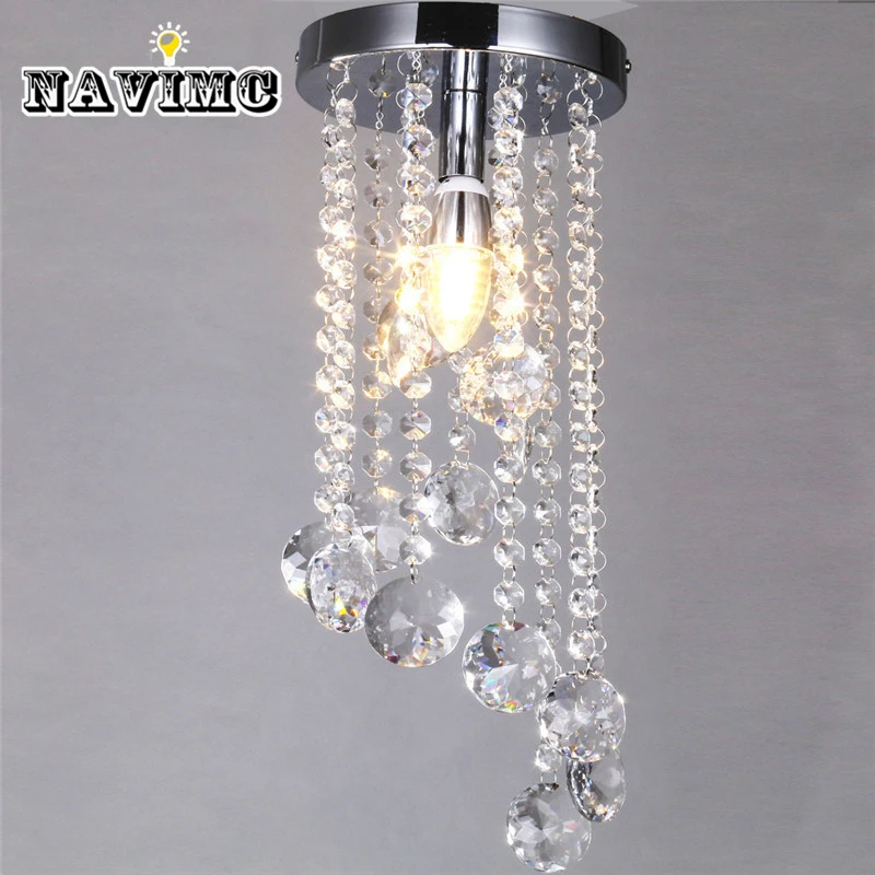 

Modern Surface Mounted led Crystal Ceiling Lights Fixture for Hallway Kitchen Art Decorative Corridor Pendant Ceiling Lamp