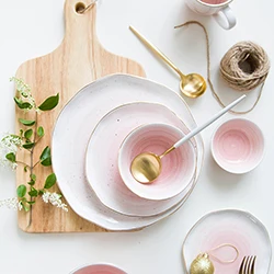 European-Style-Gold-Rim-Spot-Ceramic-Plate-Rice-Dish-Fish-Dish-Steak-Dish-Western-Dish (1)