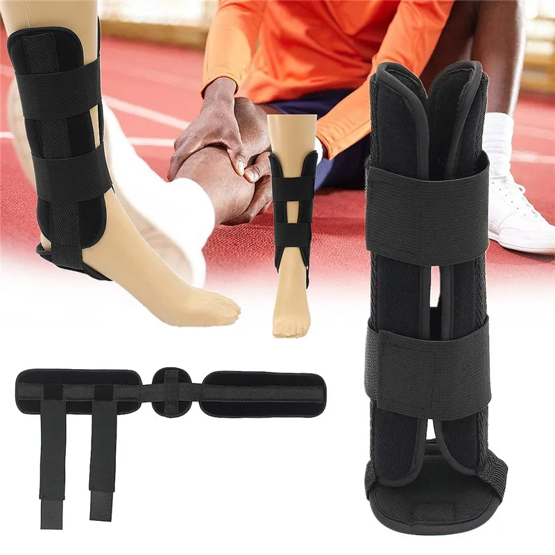 Регулируемая поддержка лодыжки Reborn шина Brace Sprain травма восстановление после переломов наклейка в виде полосы Стабилизатор черный s m l