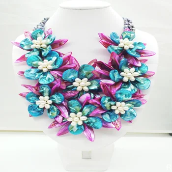 

WWZ-2017-2-22# Excellent! deep sea Shell Flower Necklace