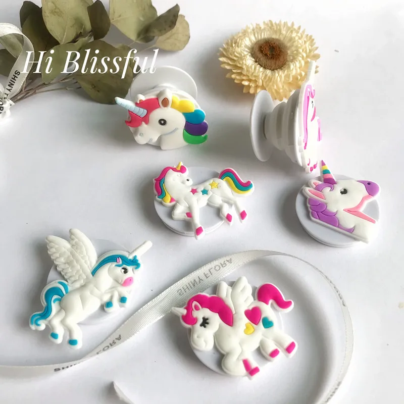 

Personalized Gifts Unicorn Party Rubber LazyCell Phone Stand Unicorn Birthday Party Decoration Adult Baby Shower Party Favors
