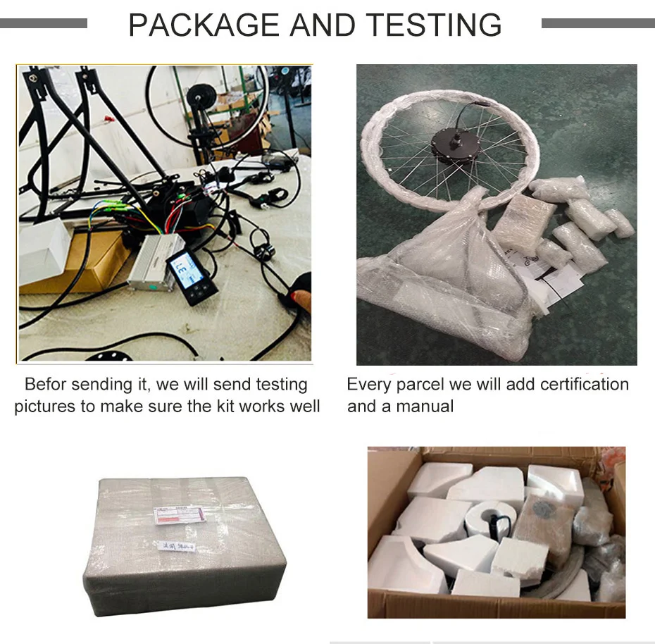 Best 48V500W Electric Bike Conversion Kit with 48V16AH Battery for 26" 700C(28") Motor Wheel Electric Wheel ebike bicicleta eléctrica 20