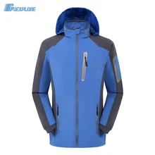 Дропшиппинг новая осенняя уличная походная куртка водонепроницаемая дождевая Теплая Флисовая Однослойная ветрозащитная куртка для мужчин