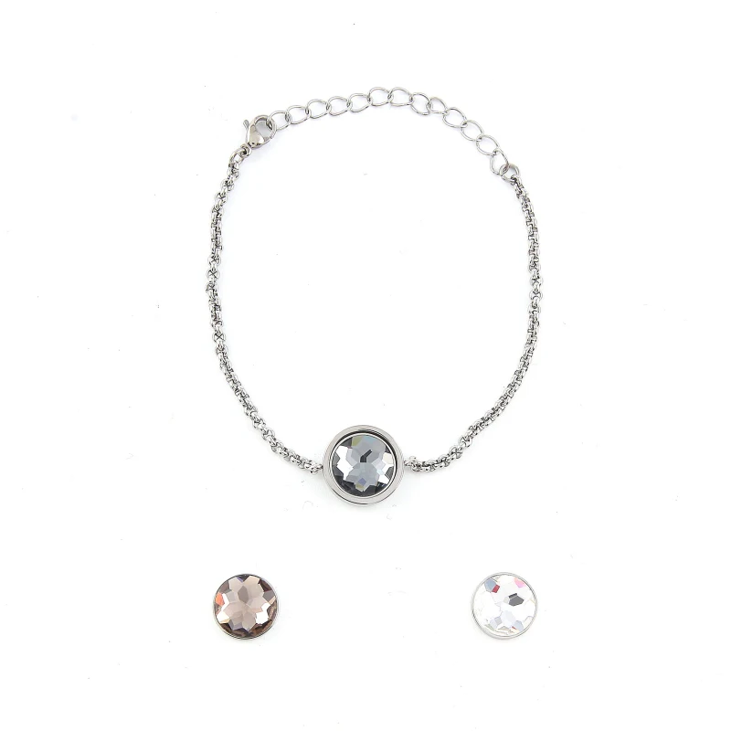 Lujo marca nuevo cambio pulseras con cristal intercambiable Moneda de acero inoxidable joyería de la alta manera 1 Unidades Lujo marca nuevo cambio pulseras con cristal intercambiable Moneda de acero inoxidable joyería de la alta manera 1 Unidades