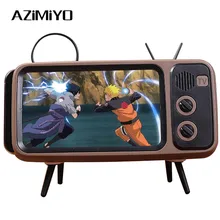 AZiMiYO Встроенный Bluetooth динамик мобильный музыкальный мегафон с микрофоном Поддержка громкой связи TF карта U диск держатель телефона Ретро