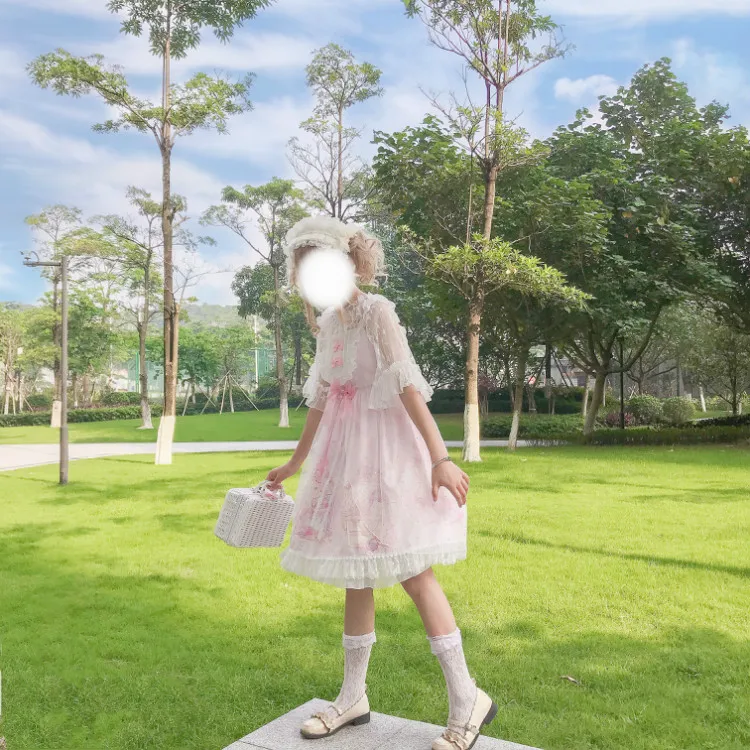 Cosplay&ware Kawaii Clothing Japanese Fashion Lolita Jsk Dress Women Summer Cute Bow Cat Strap Gothic Tea Party Sweet -Zentai shop online HTB1tPSzdL1H3KVjSZFBq6zSMXXaH.jpg
