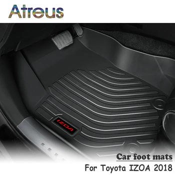 

Atreus NEW 1Set TPE Car Floor Foot Mat For Toyota IZOA 2018 Car-styling Boot Liner Accessories Anti-slip mat Waterproof Carpet