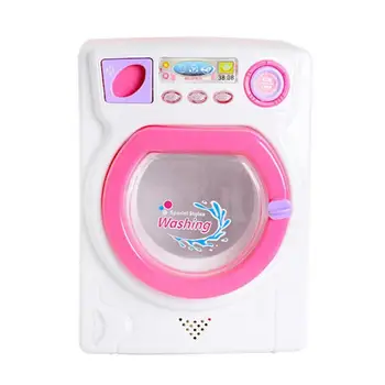 

Plastic Mini Electric Washing Machine Plastics and Electronic Components Dollhouse Furniture Toy for Girl Gifts Educational